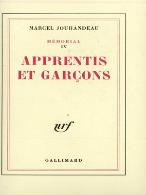 cover image of Mémorial (Tome 4)--Apprentis et garçons